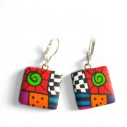 Boucles rondes (fils turquoise)