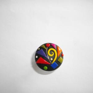 Bague ronde (multicolore) - Vente en ligne de bijoux fimo