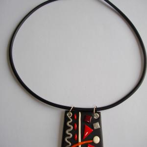 Trapèze miro (rouge) - Vente en ligne de bijoux fimo