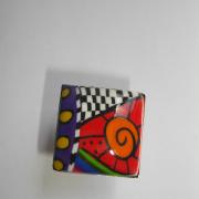 Bague carrée (multicolore)