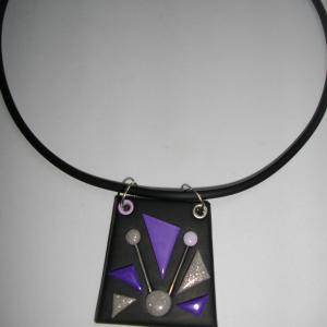 Trapèze classique (mauve) - Vente en ligne de bijoux fimo