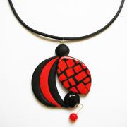 rond déstructuré (mosaïque rouge et noir)