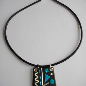 Trapèze miro ( turquoise) - Vente en ligne de bijoux fimo