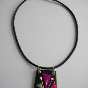 Trapèze classique (fuchia) - Vente en ligne de bijoux fimo