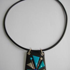 Trapèze classique (turquoise) - Vente en ligne de bijoux fimo