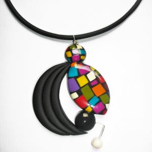 pendentif rond ouvert - Vente en ligne de bijoux fimo